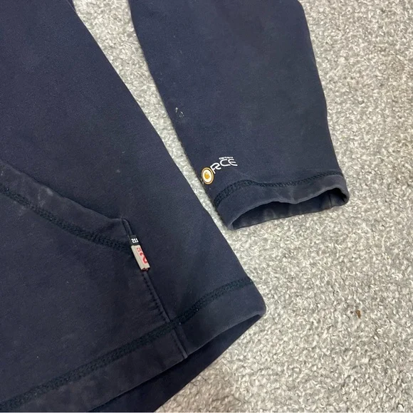 Carhartt Force FR Hoodie Jacket Cat 2 Mens Medium Tall Navy Blue Flame Resistant - Picture 6 of 11